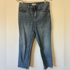 Madewell The Perfect Vintage Crop Jean on blue - Size 29 Petite